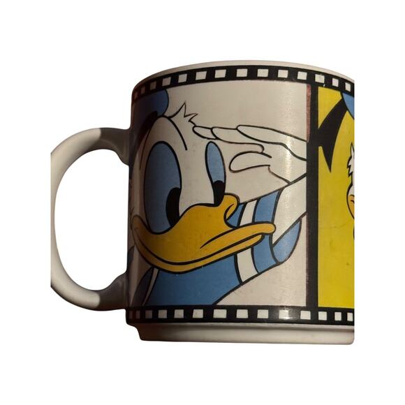 Donald Duck Disney Film Mug Cup Japan Mad Happy Clarence Nash Daisy Huey READ - Picture 6 of 11